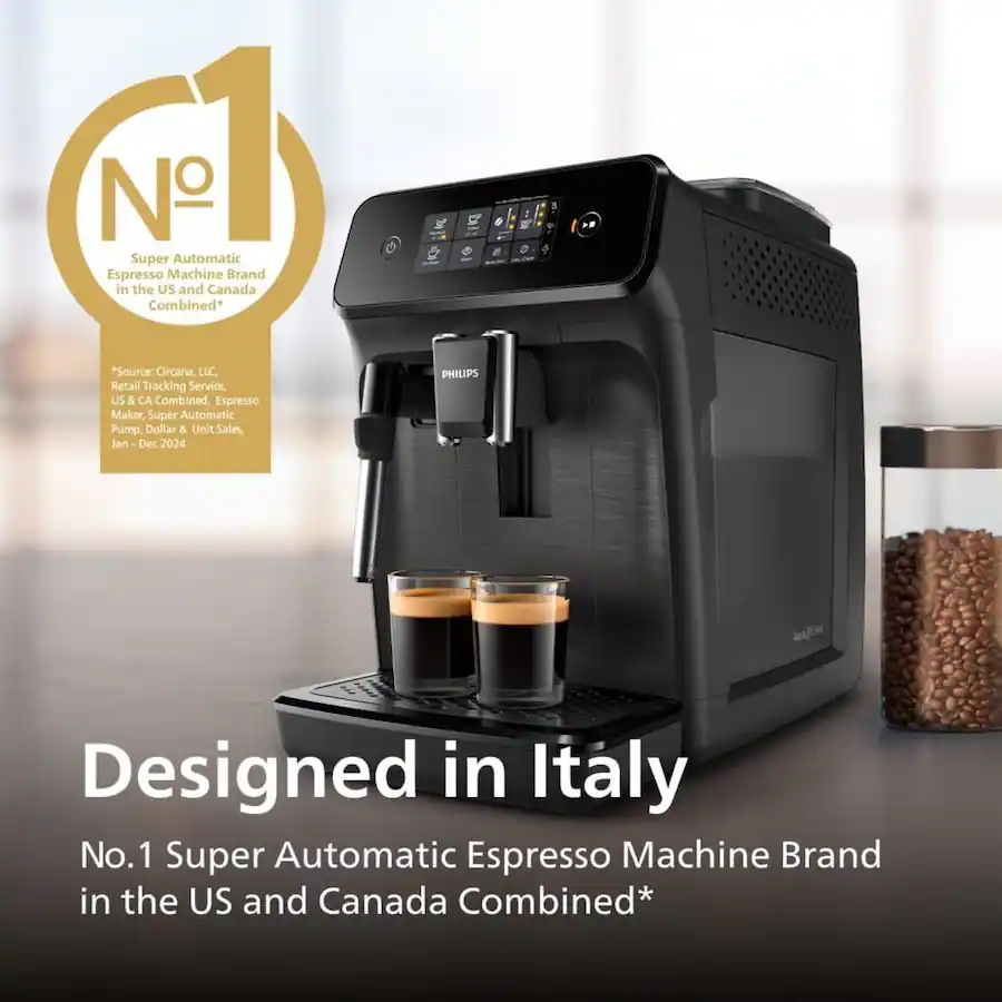 Philips 1200 Fully Automatic Espresso and Coffee Machine with Milk ...