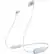 Front. Sony - Sony WI-C100 Wireless In-Ear Headphones, White - White.