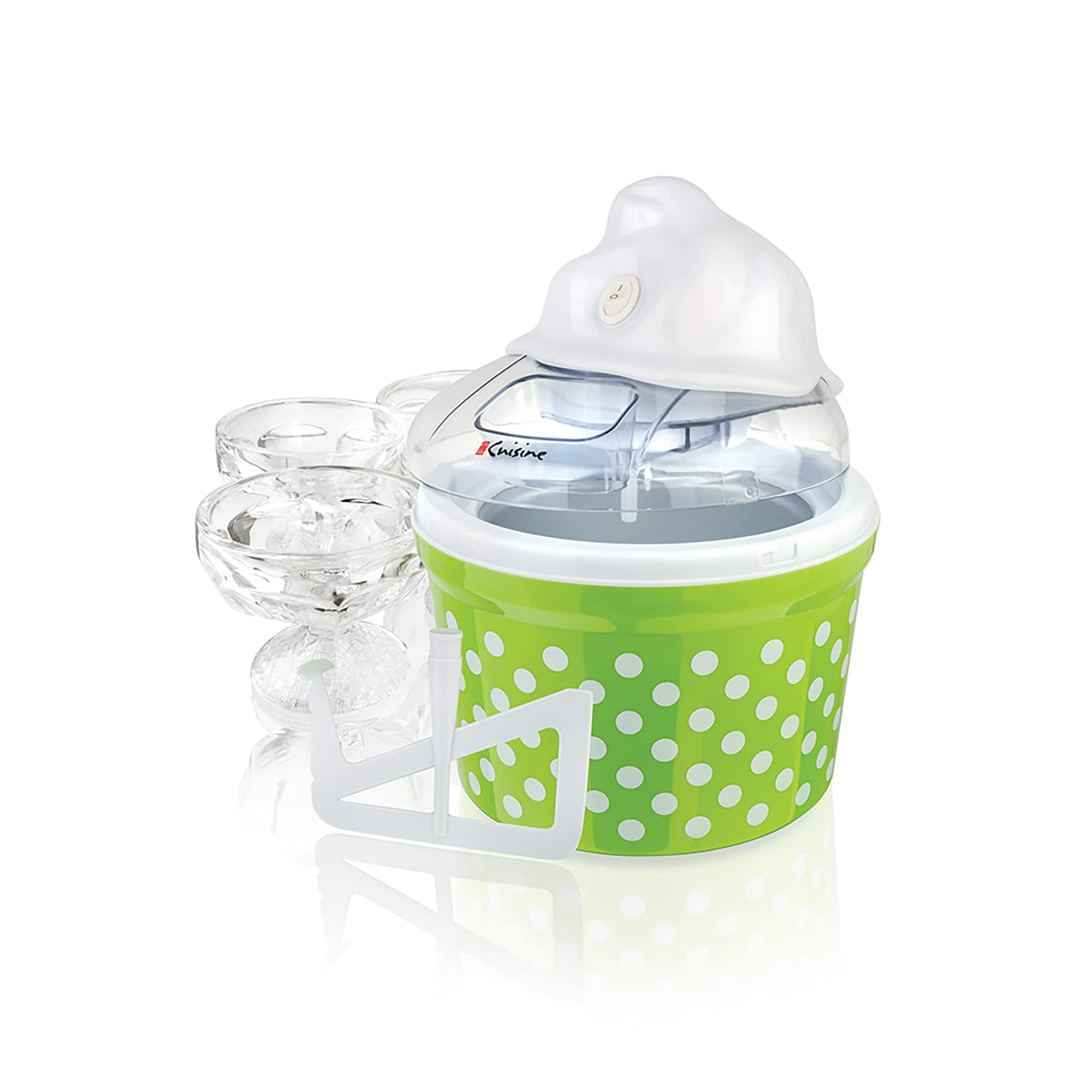 Euro Cuisine - Ice Cream, Sorbet & Frozen Yogurt Maker, Homemade Gelato - Green