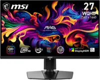 MSI - MAG271QPXQDOLED 27" OLED QHD 360Hz 0.03ms FreeSyncPremium Gaming Monitor with HDR400 (DisplayPort, HDMI, USB-C) - Black - Front_Zoom