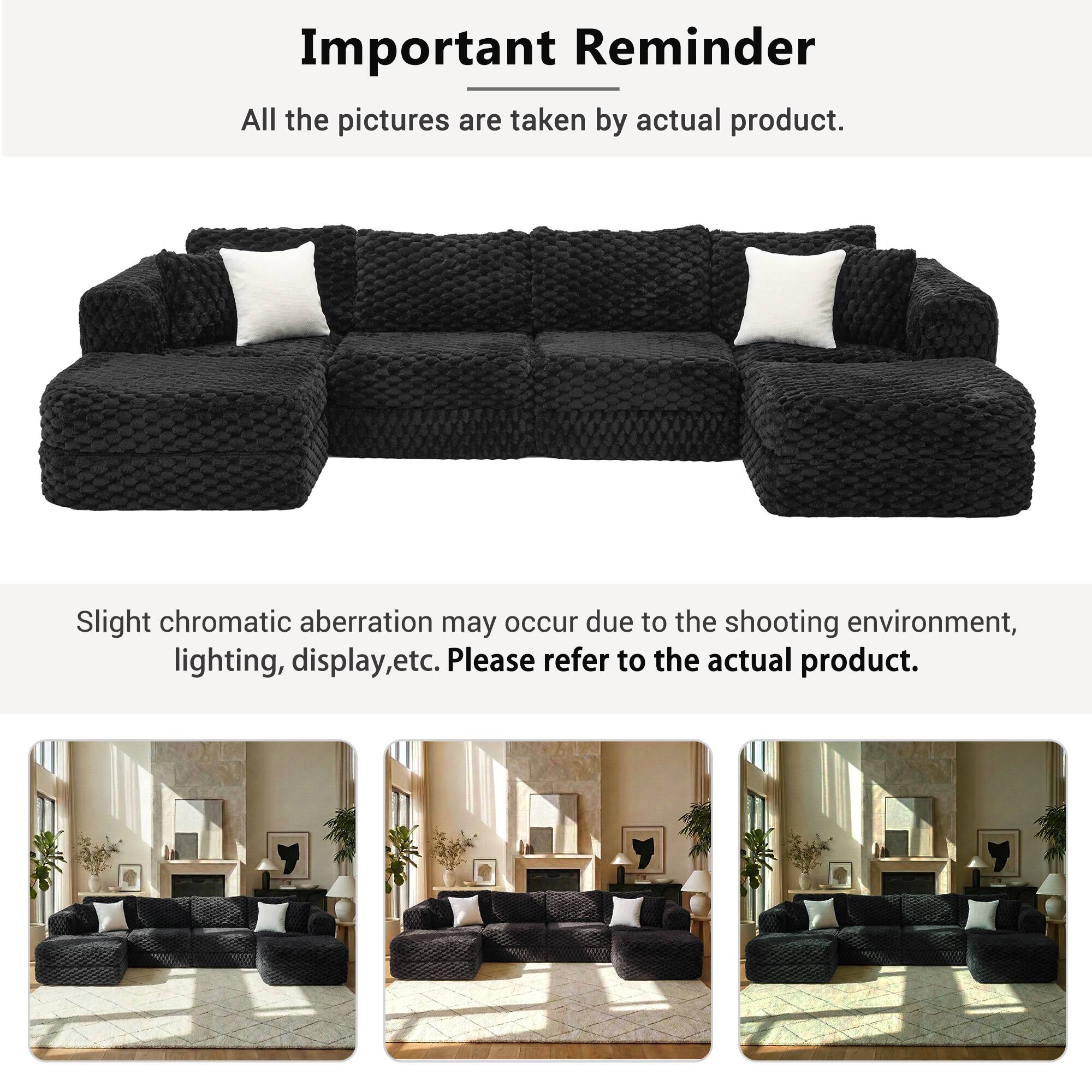 Important Reminder

All the pictures are taken by actual product.

Slight chromatic aberration may occur due to the shooting environment, lighting, display, etc. Please refer to the actual product.
