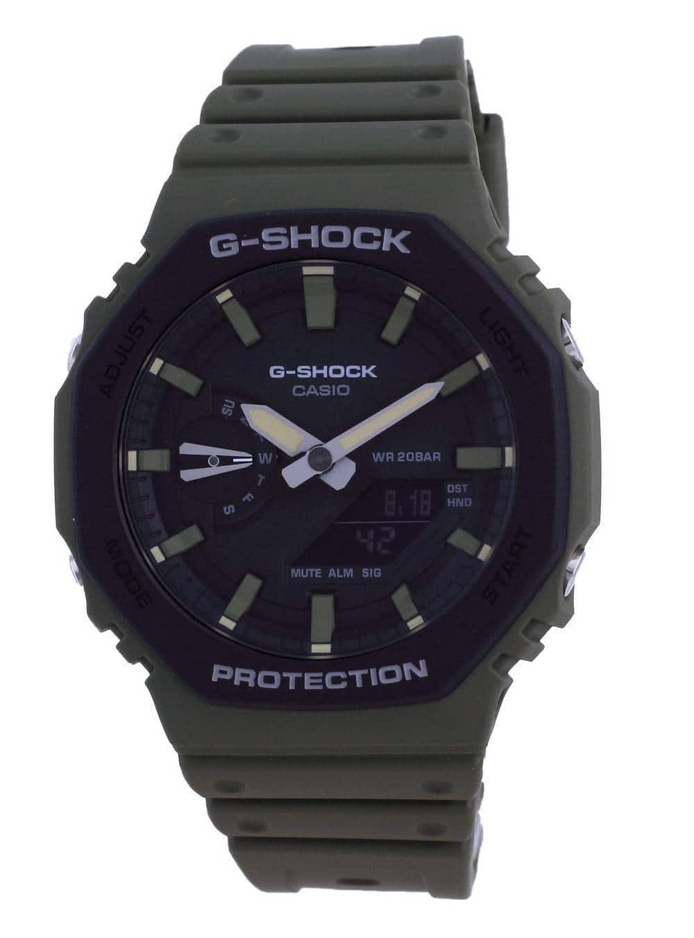 Casio - G-Shock Analog Digital Carbon Core Guard GA-2110SU-3A GA2110SU-3 200M Men's Watch - Black