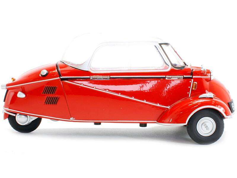Alt View 1. Oxford Diecast - Messerschmitt KR200 Bubble Car Sardinian Red 1/18 Diecast Model Car by Oxford Diecast.