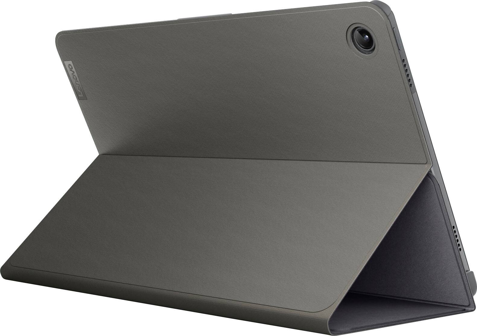 Alt View 12. Lenovo - M10 Plus Folio Case with Pen Holder - Storm Grey.