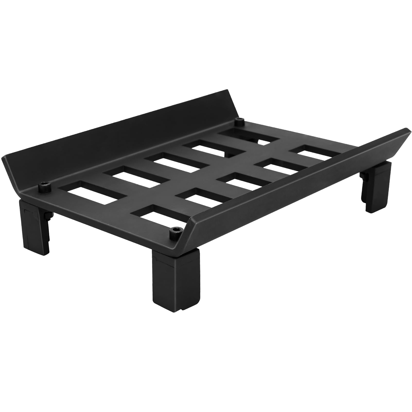 Front. JETRANSPORT - Fireplace Grate 17 Inch - Wood Stove Grates Heavy Duty | Log Holder Firewood Wrought Iron Rack Fire Pit Tray - 13inch.