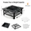 Product Size & Weight Capacity:

* 22lbs: 19.5"
* 32": 21"
* 21": 10"
* 3": 5"
* 7.5": 32"
* 8": 21"
* 21": 23.5"
* 16.5": 16.5"
* 22lbs Capacity: 14.5"
* 20": 20"
* 20": 20"
* 22.5": 8.5"
* 12.5": 12.5"
* 22.5": 22.5"
* 21": 21"
* 21": 21"
* 12.5": 12.5"