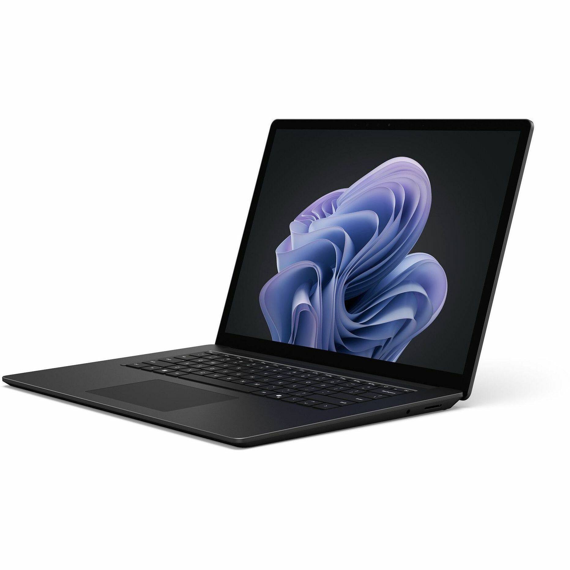 Alt View 5. Microsoft - Microsoft Surface Laptop 6 13.5" Touchscreen Notebook - Intel Core Ultra 5 135H - 16 GB - 512 GB SSD - English Keyboard - Black.