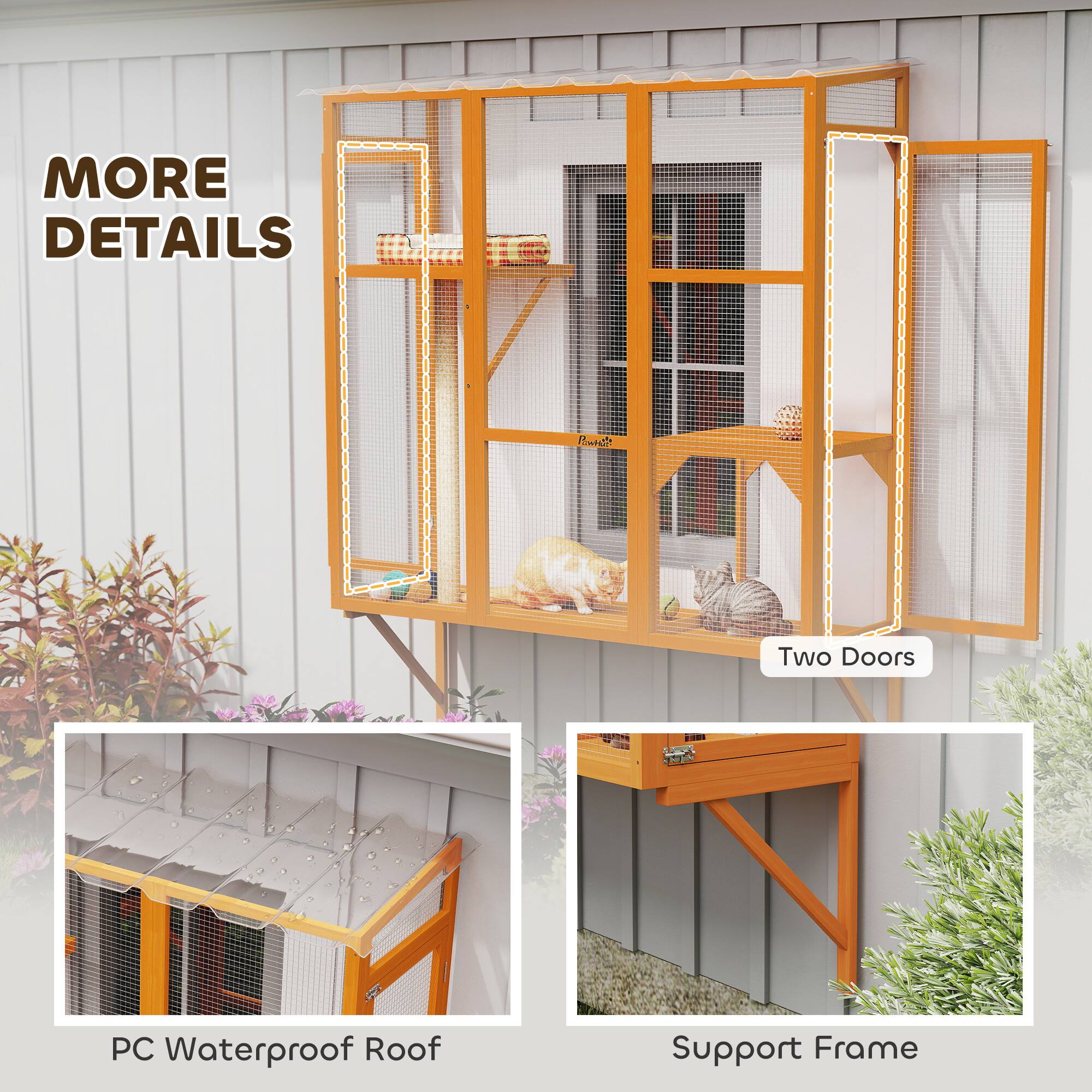 MORE DETAILS

Two Doors

PC Waterproof Roof

Support Frame