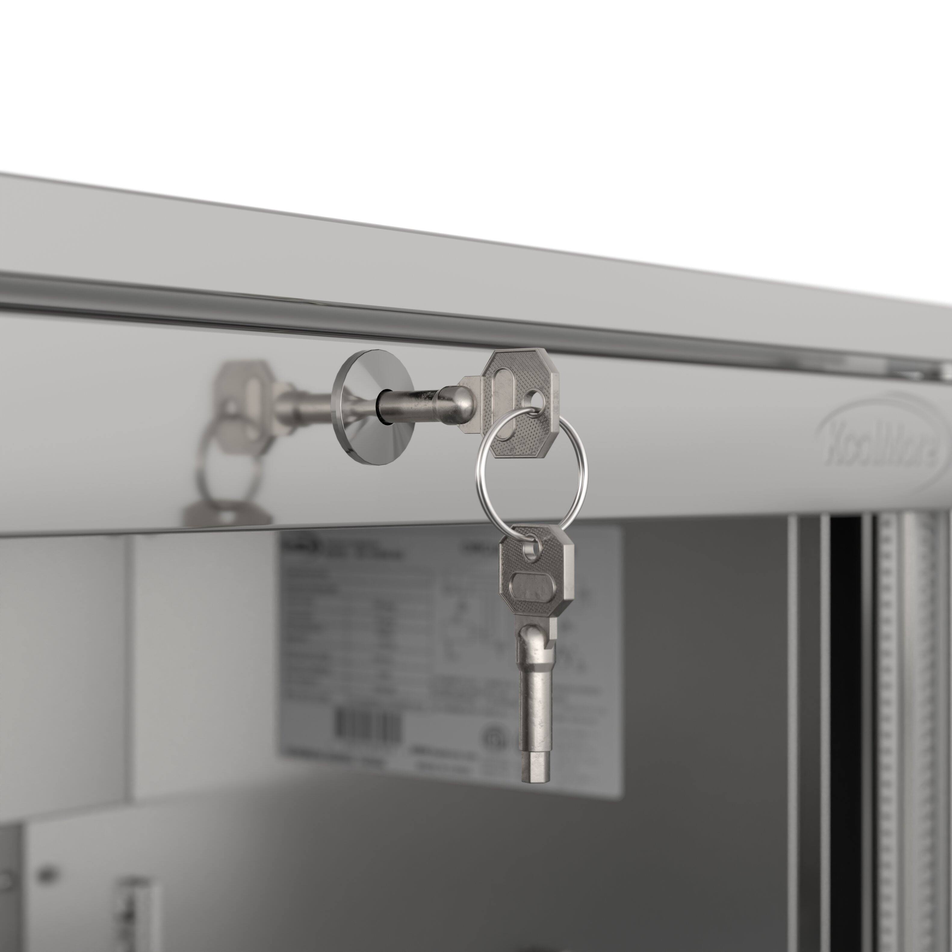 Alt View 10. Koolmore - 24 in. One-Door Back Bar Refrigerator - 4.1 Cu Ft. BC-1DSW-SS - Stainless-Steel.