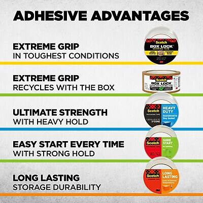 ADHESIVE ADVANTAGES

- EXTREME GRIP IN TOUGHEST CONDITIONS
- EXTREME GRIP RECYCLES WITH THE BOX
- ULTIMATE STRENGTH WITH HEAVY HOLD
- EASY START EVERY TIME WITH STRONG HOLD
- LONG LASTING STORAGE DURABILITY
