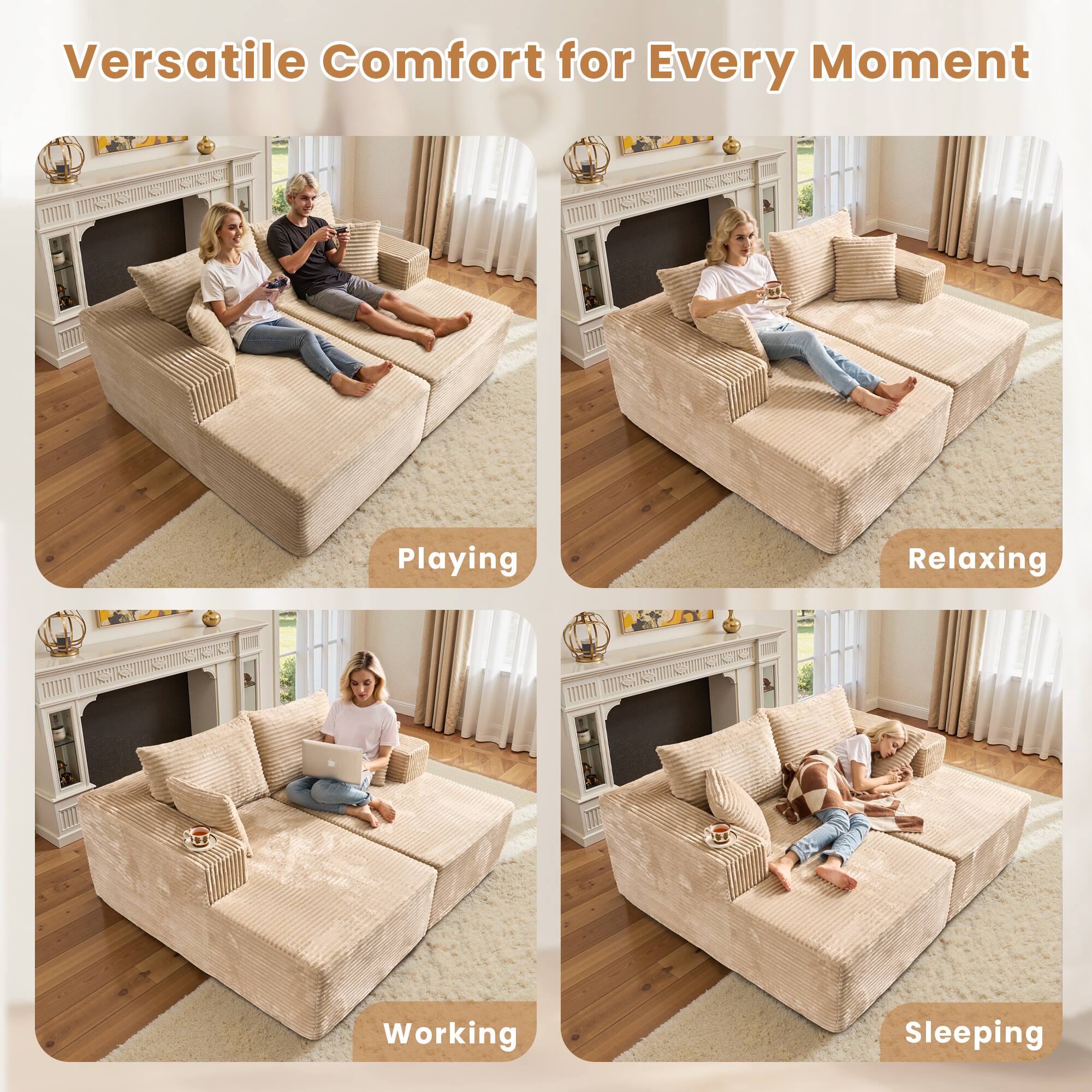 Versatile Comfort for Every Moment

Playing

Relaxing

Working

Sleeping
