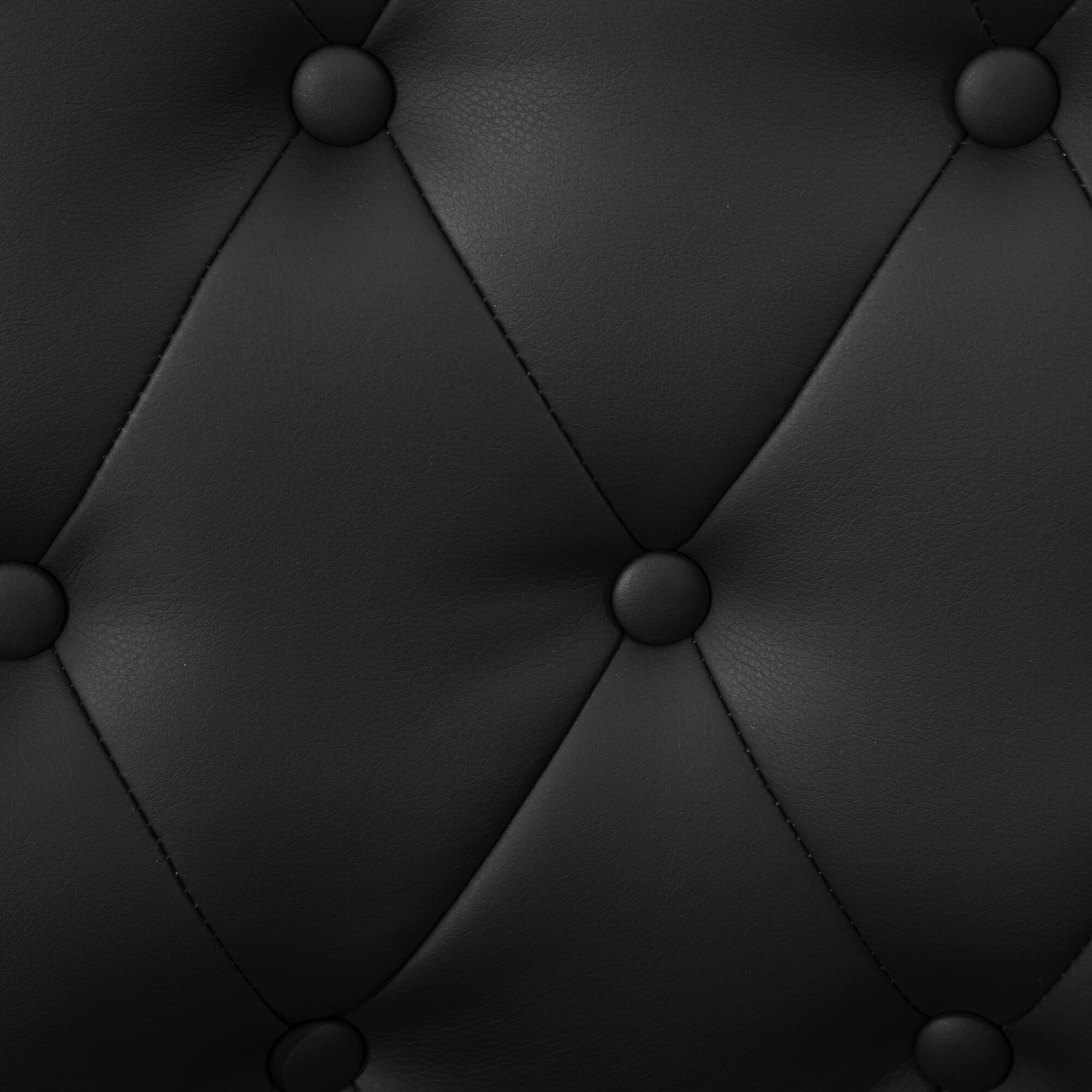 Alt View 7. KERDOM - Swivel Bar Stools with Backs, 26" Counter Barstools Set of 2, PU Leather Upholstered Kitchen Island Chairs for Home Bar - Black.