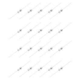 Unique Bargains - 2A 250V Glass Fuse 3.6x20mm Time Delay Fuse with Lead Wire UL Listed Slow Blow Fuse for Home Appliances 20pcs