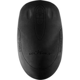 Seal Shield - SSM3WE Wireless Optical Mouse - USB Type A - 800 dpi - Scroll Wheel - Waterproof - Silicone - Dishwa - Wireless - Black