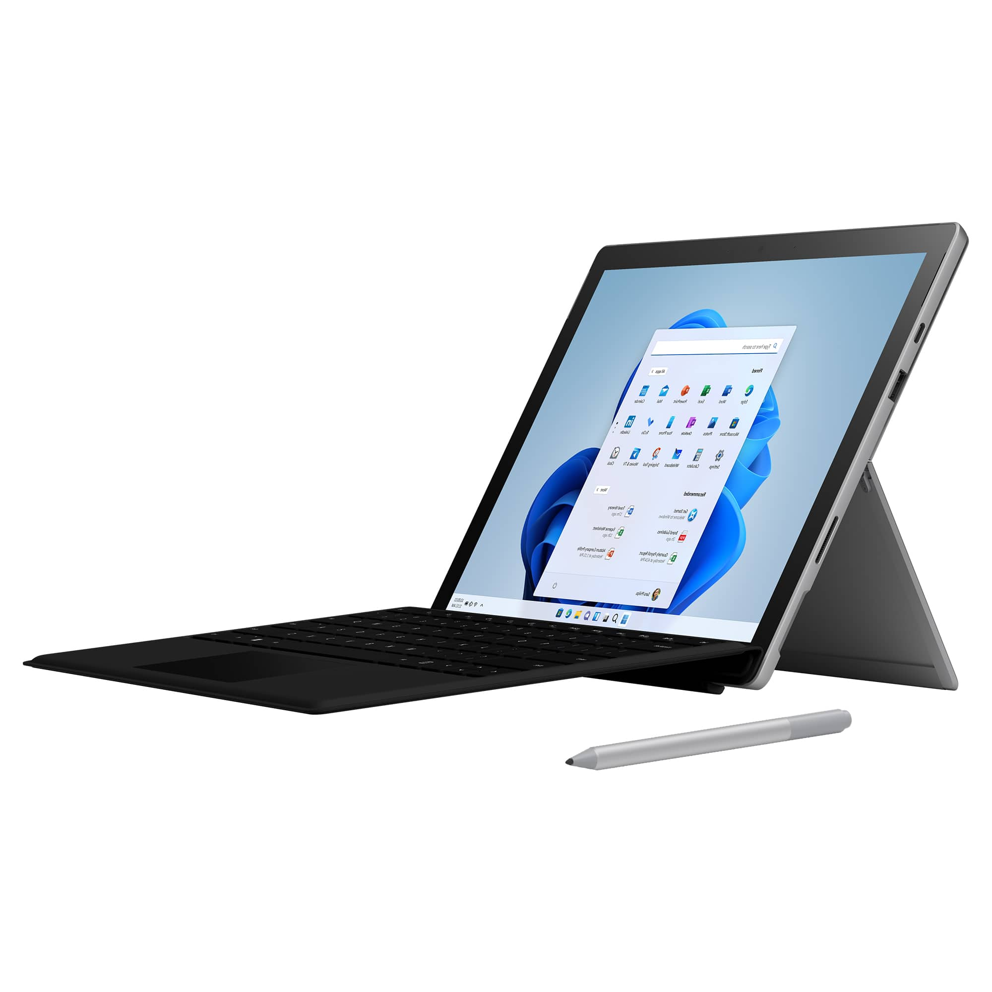 Best Buy: Microsoft Surface Pro 7+ 12.3” Touch Screen – Intel Core i5 – 8GB  Memory – 128GB SSD with Black Type Cover & Pen (Latest Model) Platinum  28B-00001