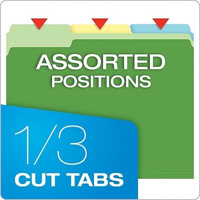 ASSORTED POSITIONS  
1/3 CUT TABS