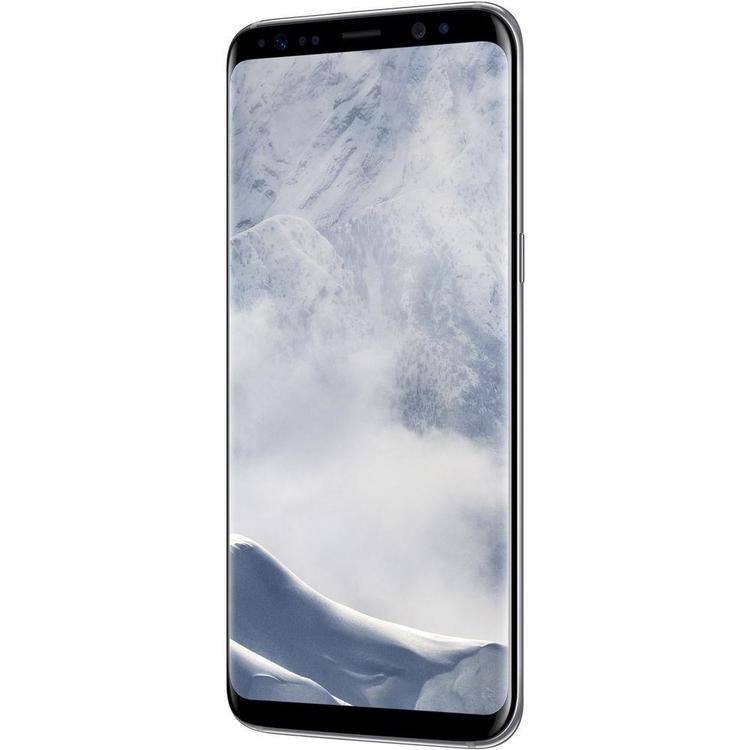 Left. Samsung - Samsung Galaxy S8 G950U (Fully Unlocked) 64GB - Arctic Silver.