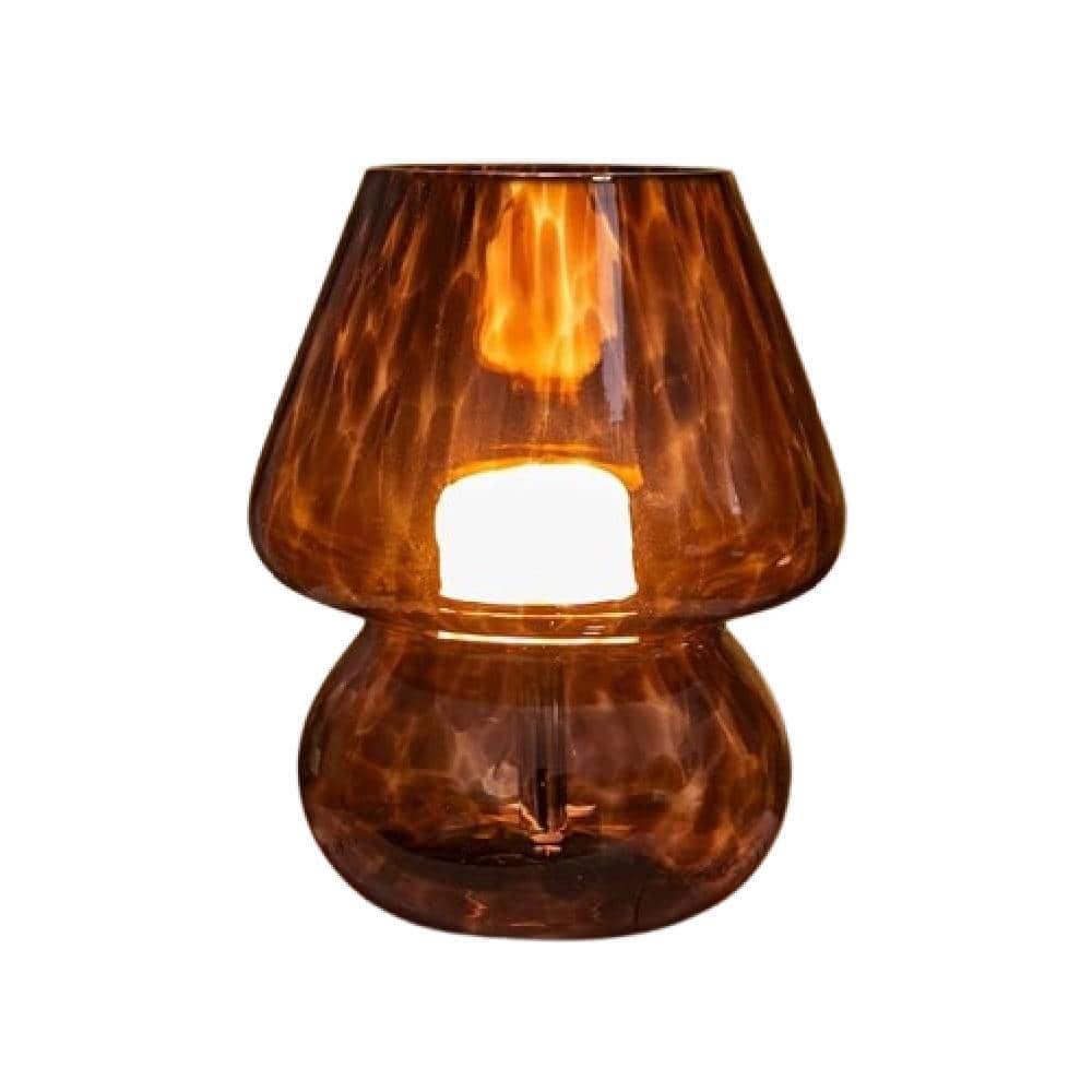 Bond Moyle - MUSHROOM VINTAGE GLASS TABLE LAMP - Black
