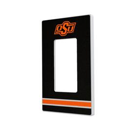 Keyscaper - Oklahoma State Cowboys Stripe Design Single Rocker Light Switch Plate - Multicolor