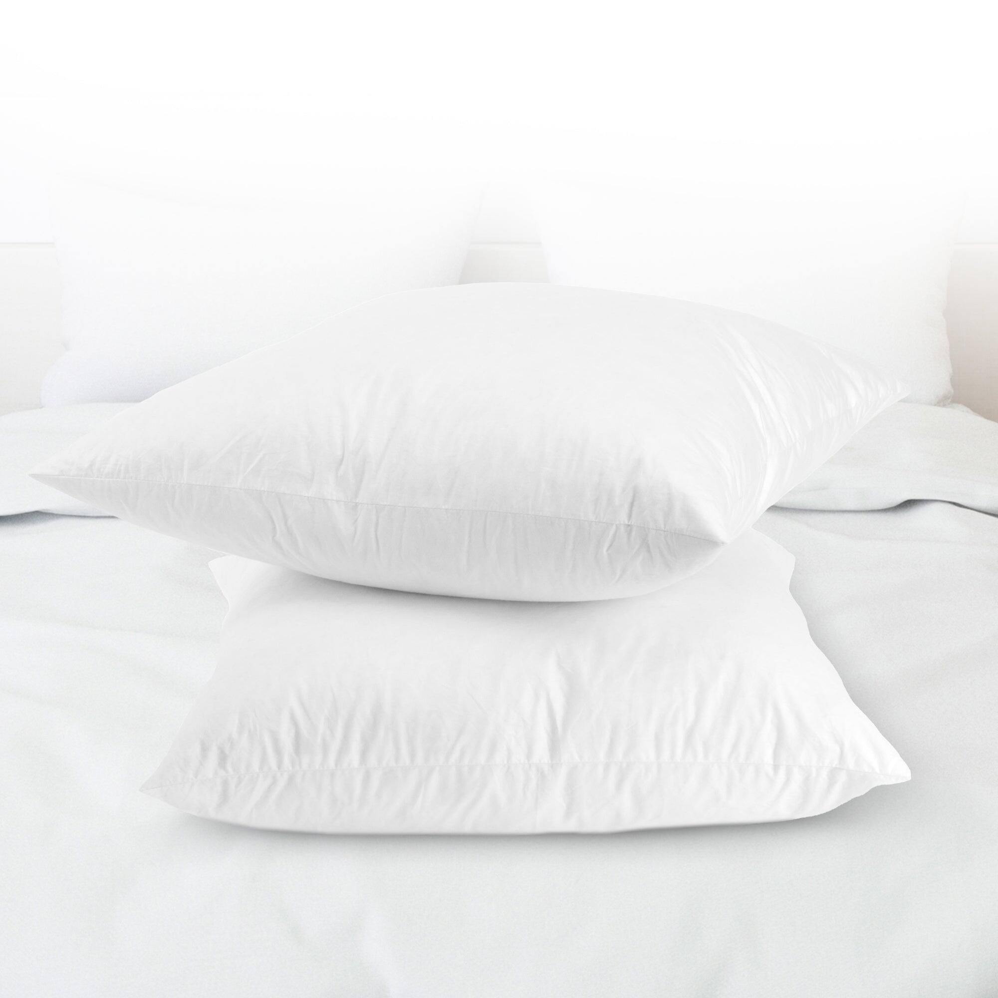 Alt View 10. Cheer Collection - Feather Sham Inserts - 12" x 20" Throw Pillows for Bed or Couch, Set of 2 - White.