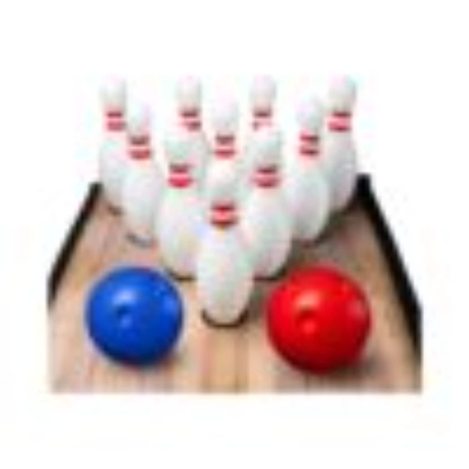 Dazzed Corner - Mini Kids Bowling Set with Lane, 10 Pins & 2 Balls, Indoor Bowling Toy for Ages 2-5, Family Fun Game