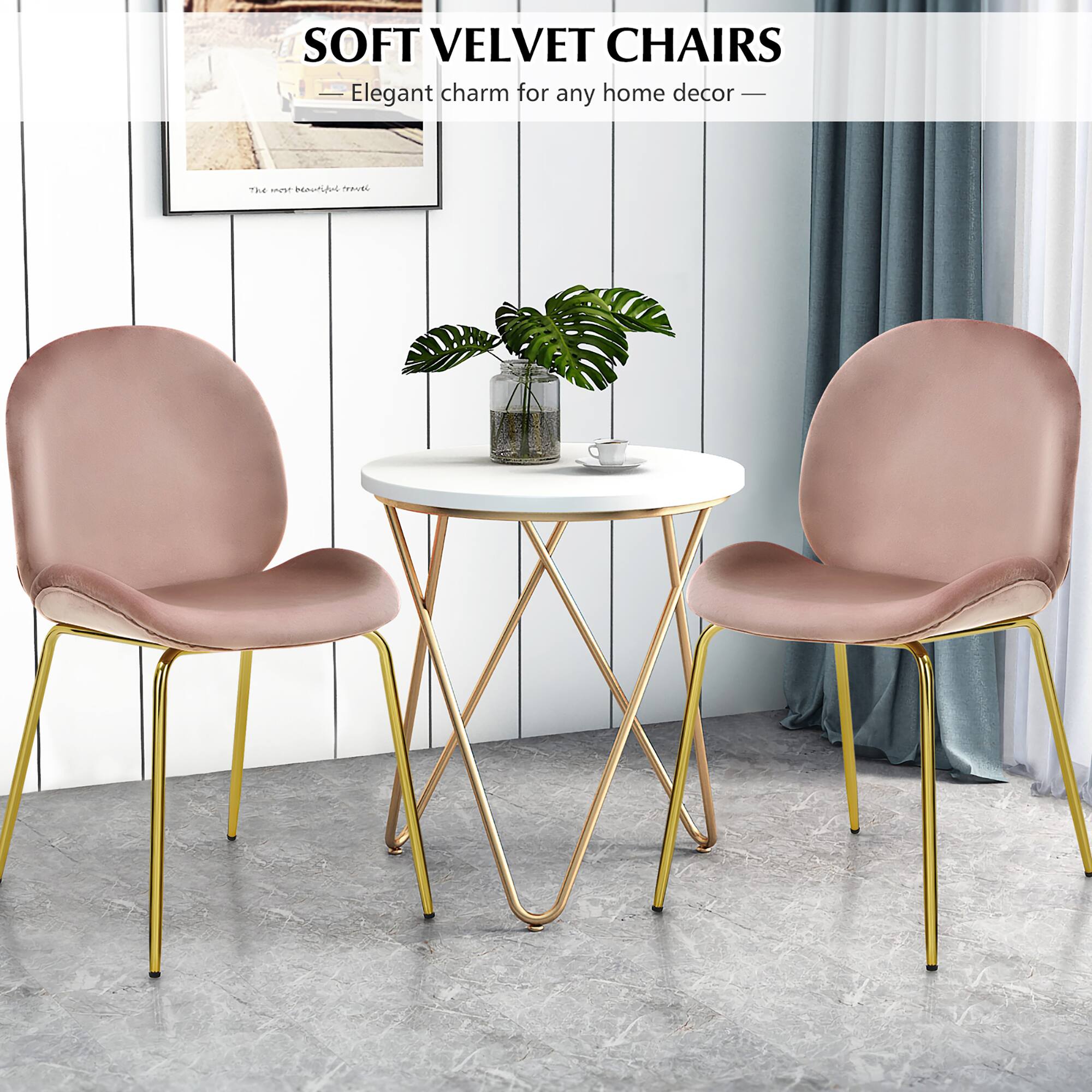 Soft Velvet Chairs: Elegant charm for any home decor.