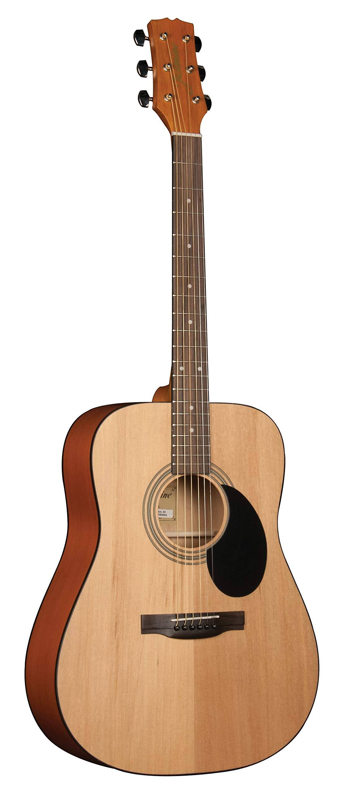Alt View 7. Jasmine - Jasmine S35 Dreadnought Acoustic Guitar Strings 6, Rosewood Fingerboard, Advanced X Bracing – Full-Size Guitar for - Natural.