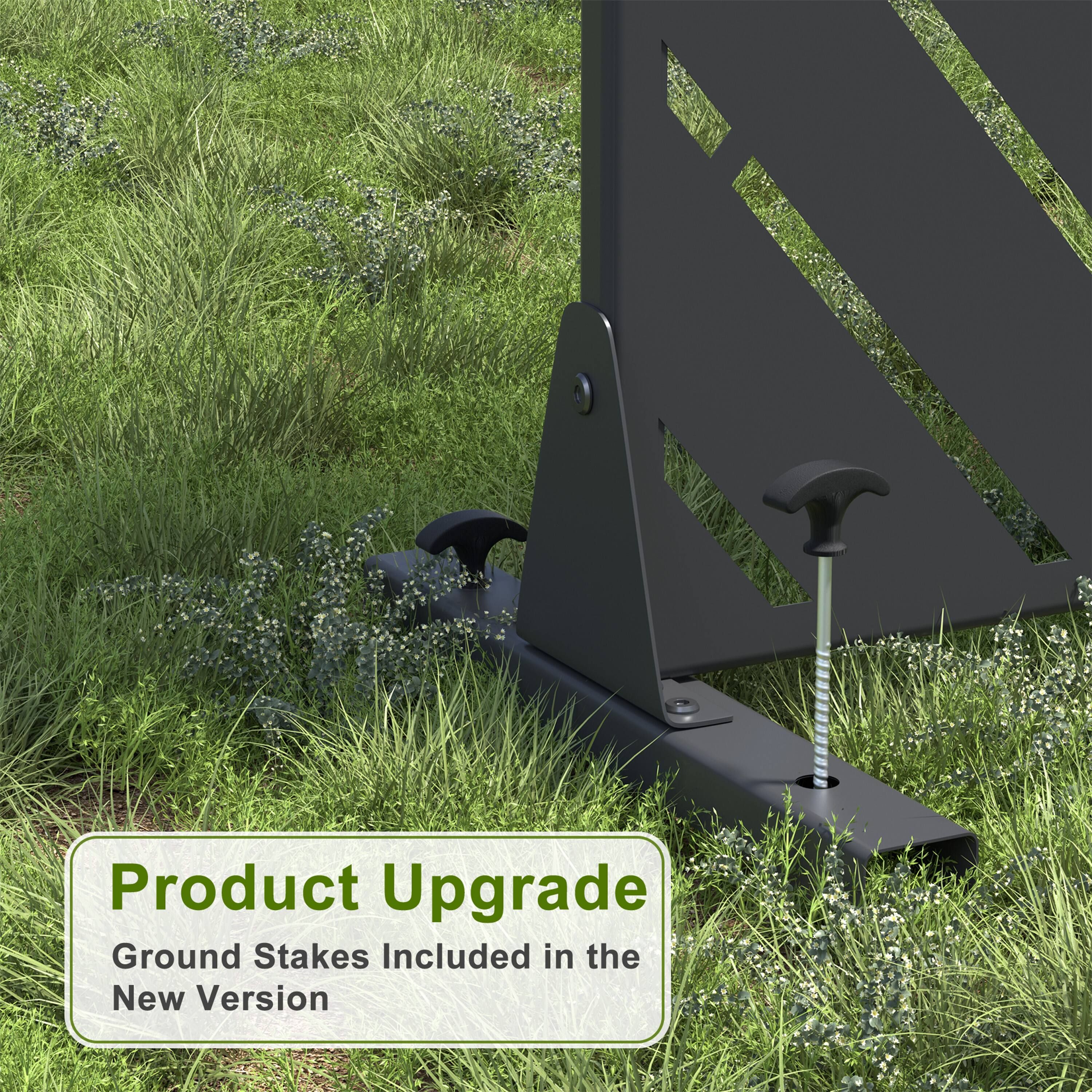 Product Upgrade  
Ground Stakes Included in the New Version