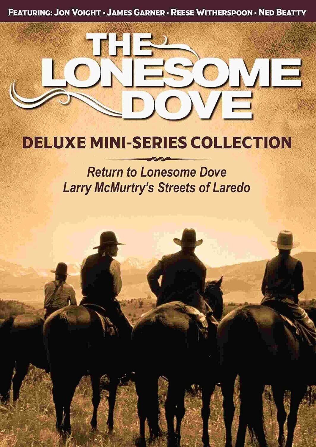 Front. The Lonesome Dove Deluxe Mini-Series Collection   - DVD.
