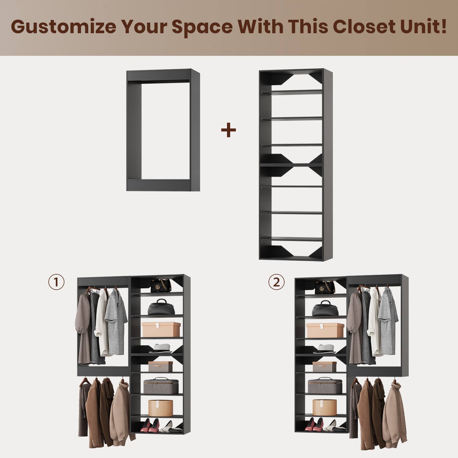 Customize Your Space With This Closet Unit!

1. [Image of a closet unit with clothes and accessories]

2. [Image of a closet unit with clothes and accessories]