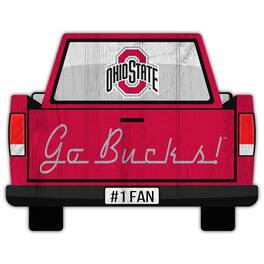 Fan Creations - Ohio State Buckeyes 12'' x 12'' Truck Back D-cor - Multicolor