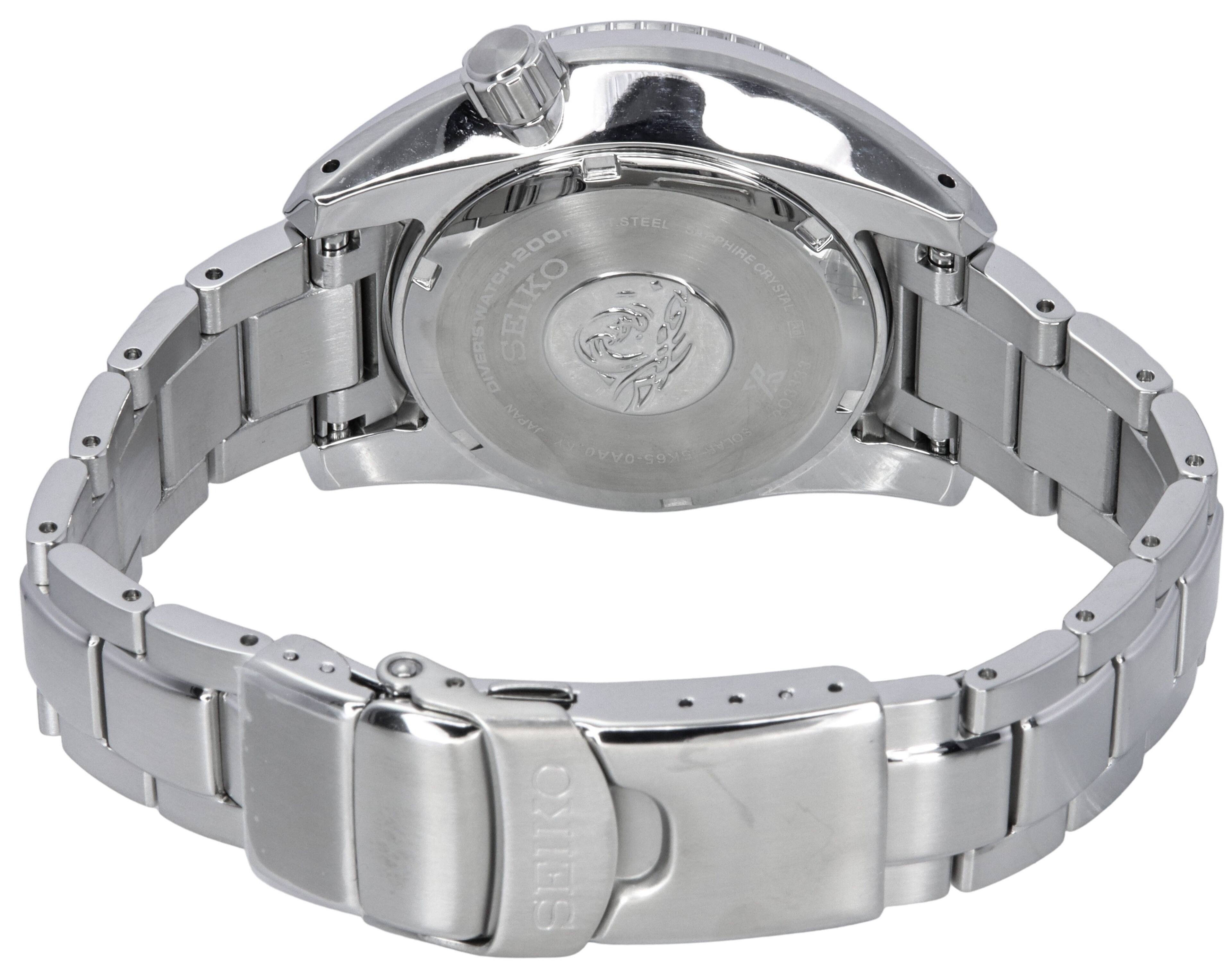 STEEL 200m WATER RESISTANT CRYSTAL CRYSTAL WATCH SEIKO STAINLESS DIVER'S 203333 JAPAN 5 ATM 3V3OS Aom SEIKO