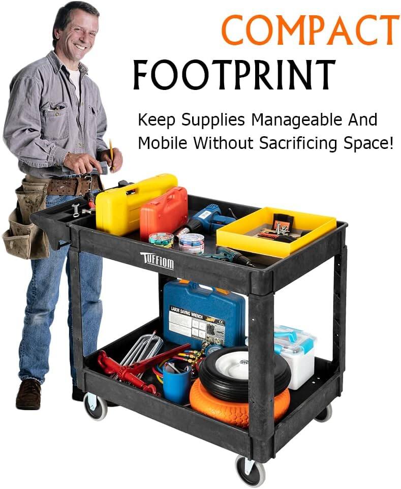 COMPACT FOOTPRINT  
Keep Supplies Manageable And Mobile Without Sacrificing Space!