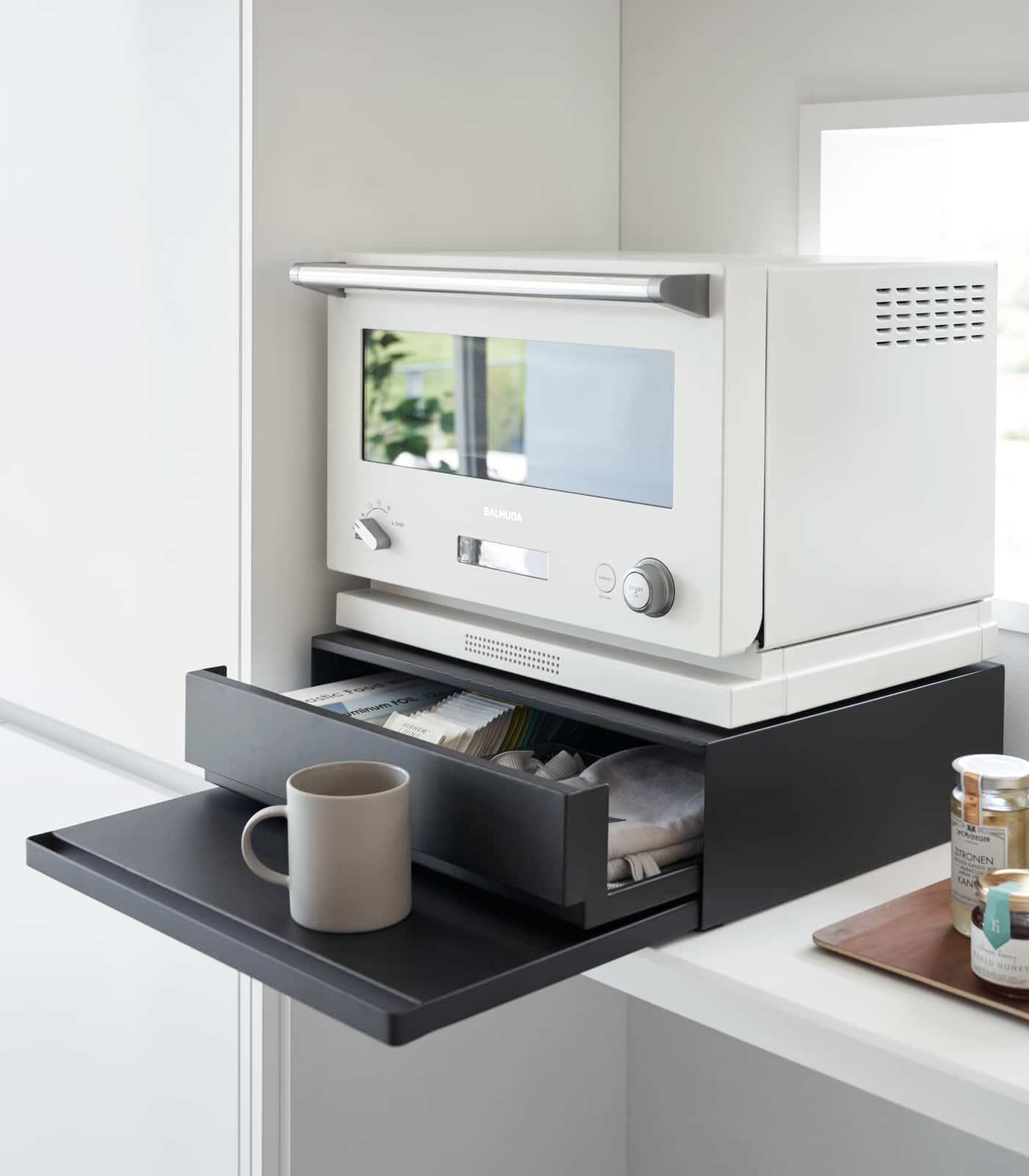 Yamazaki Home - Countertop Drawer with Pull-Out Shelf