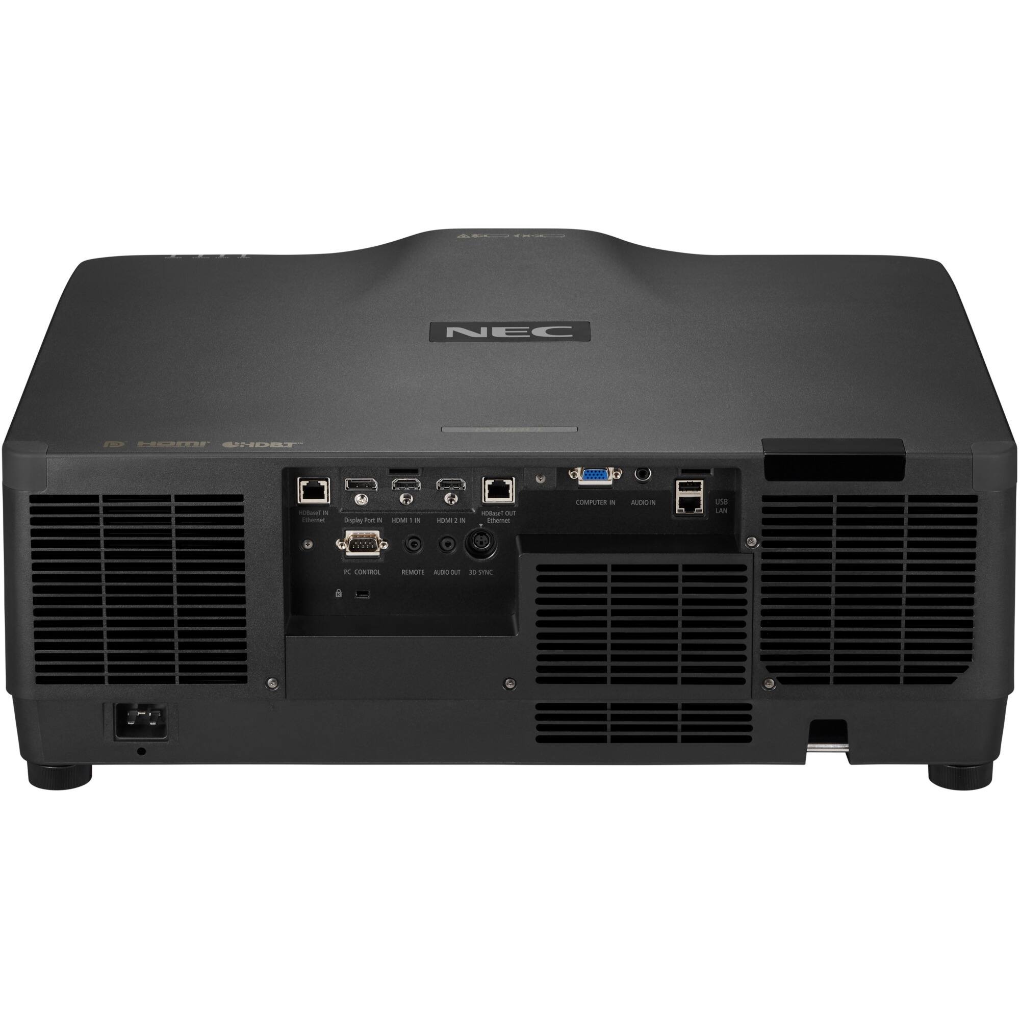 NEC  
PROJECTOR  
NEC NP-4300U  
COMPUTER IN  
AUDIO IN  
USB  
HDMI 1 IN  
HDMI 2 IN  
DVI IN  
PC CONTROL  
REMOTE  
AUDIO OUT  
30 VDC  
DUAL PORT  
HDMI 1 IN  
HDMI 2 IN  
DVI IN  
PC CONTROL  
REMOTE  
AUDIO OUT  
30 VDC