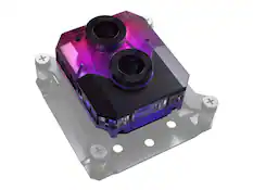 Front. Phanteks - Phanteks Glacier EZ-Fit 450CPU, Copper Water Block for Intel 1700/AM5, RGB, Black - Black.