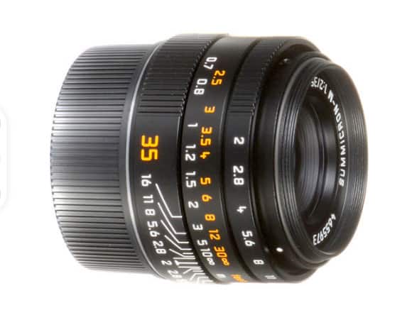 Leica - ummicron-M 35mm f/2 ASPH Lens - Black - Black