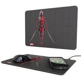 Keyscaper - Marvel Badge 15-Watt Wireless Charger and Mouse Pad - Ladypool 2