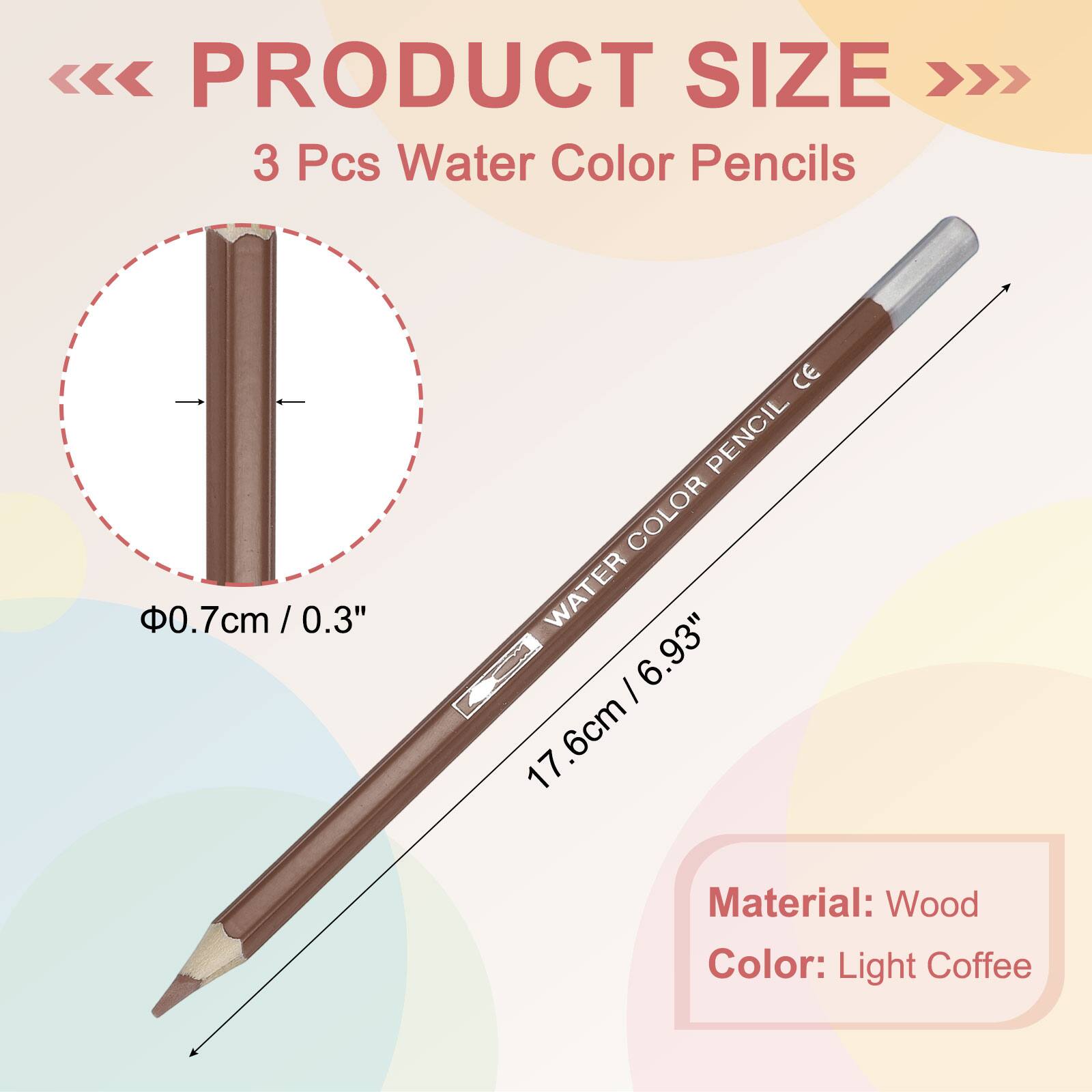 Unique Bargains Watercolor Pencils, Color Pencil Set for Adult Coloring ...