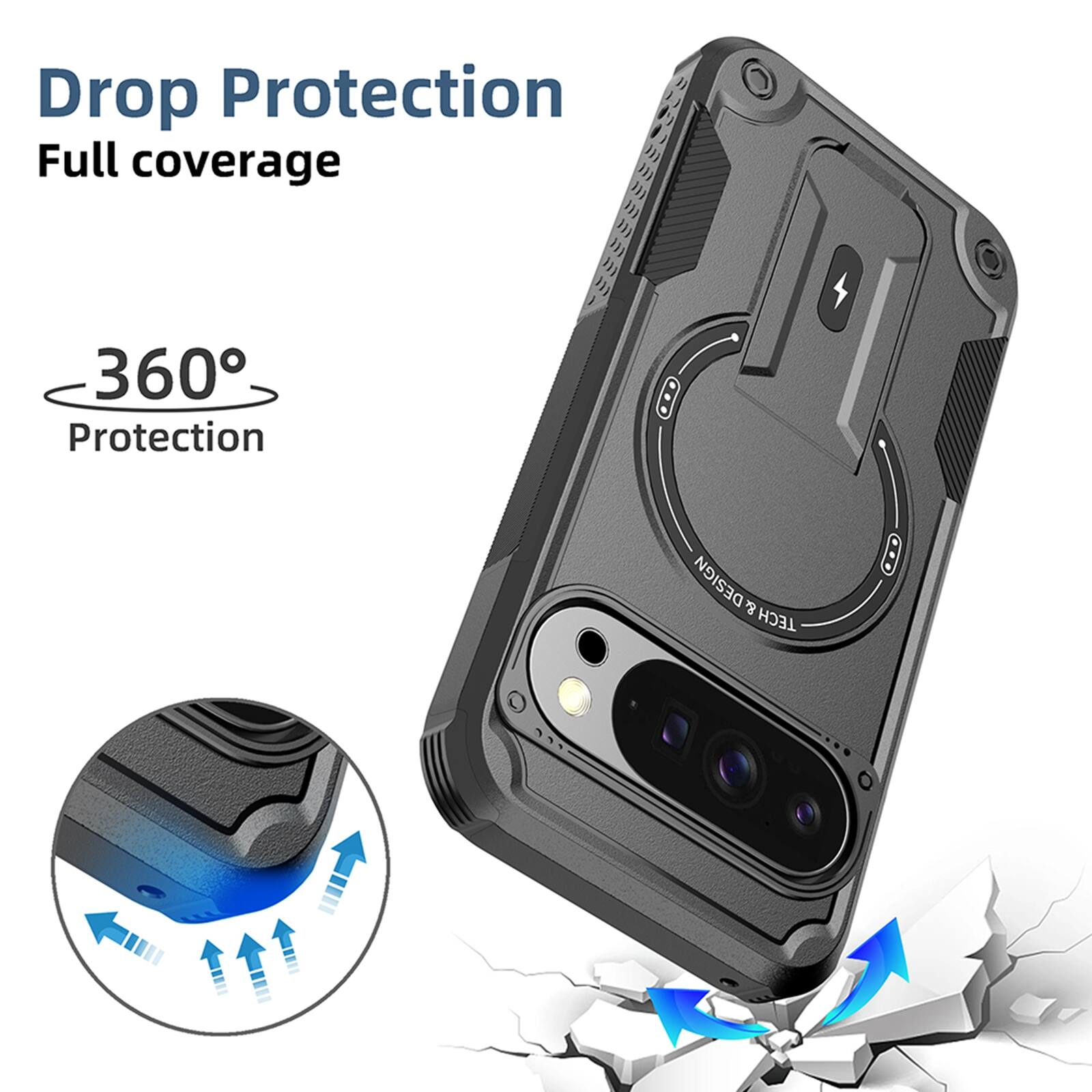 Drop Protection  
Full coverage  
360° Protection