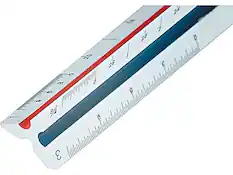 Front. Staedtler - Mars Professional 12"L Architect Scale - White.
