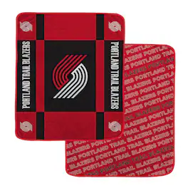 Pegasus - Portland Trail Blazers 60" x 70" Reverse Block Wordmark Double-Sided Ultra Cozy Blanket - Multicolor