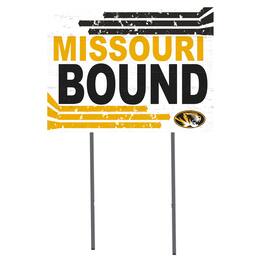Jardine - Missouri Tigers 18'' x 24'' Bound Yard Sign - White
