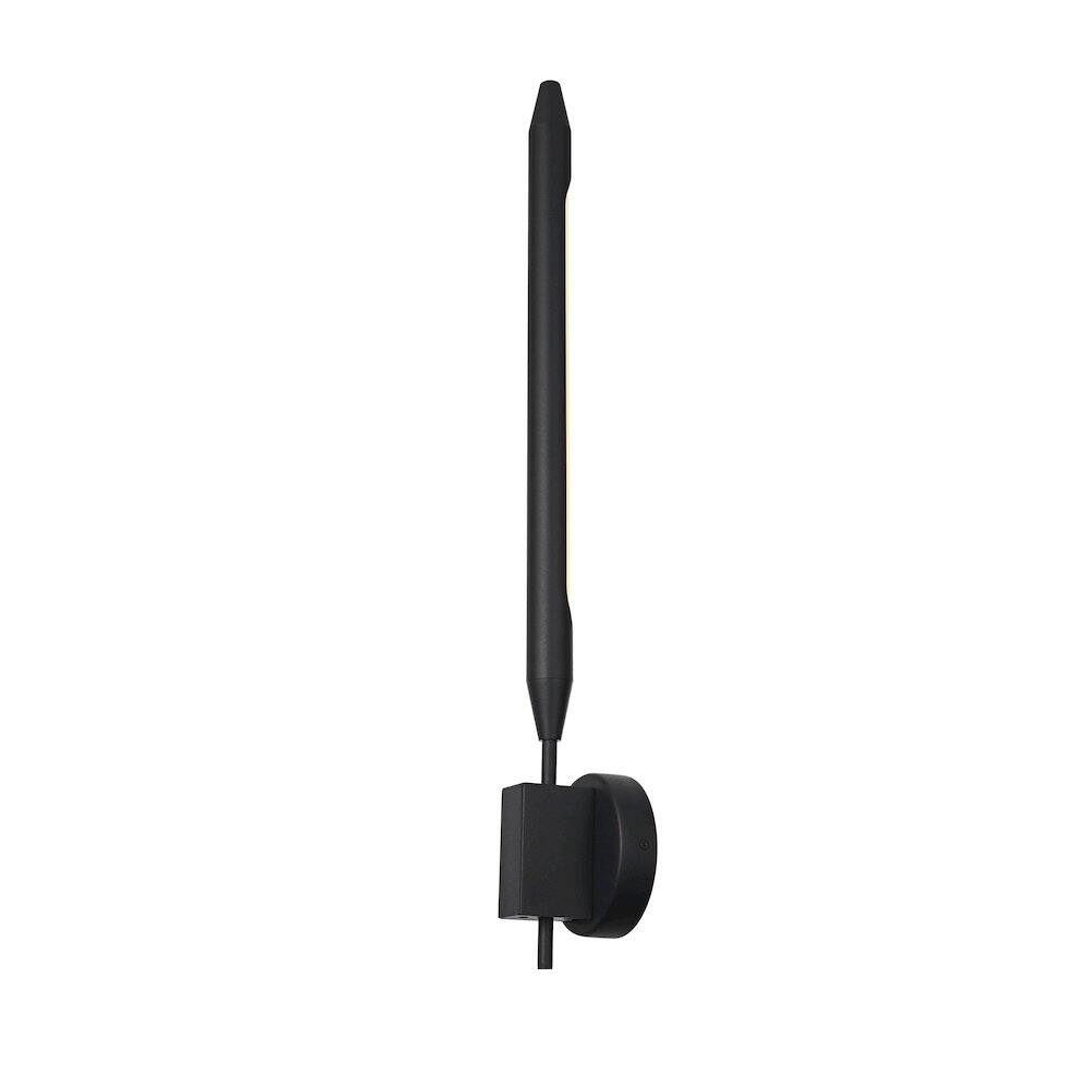 Left. Elegant Lighting - Odin 5 Inch Outdoor Wall Sconce In Black - Black.