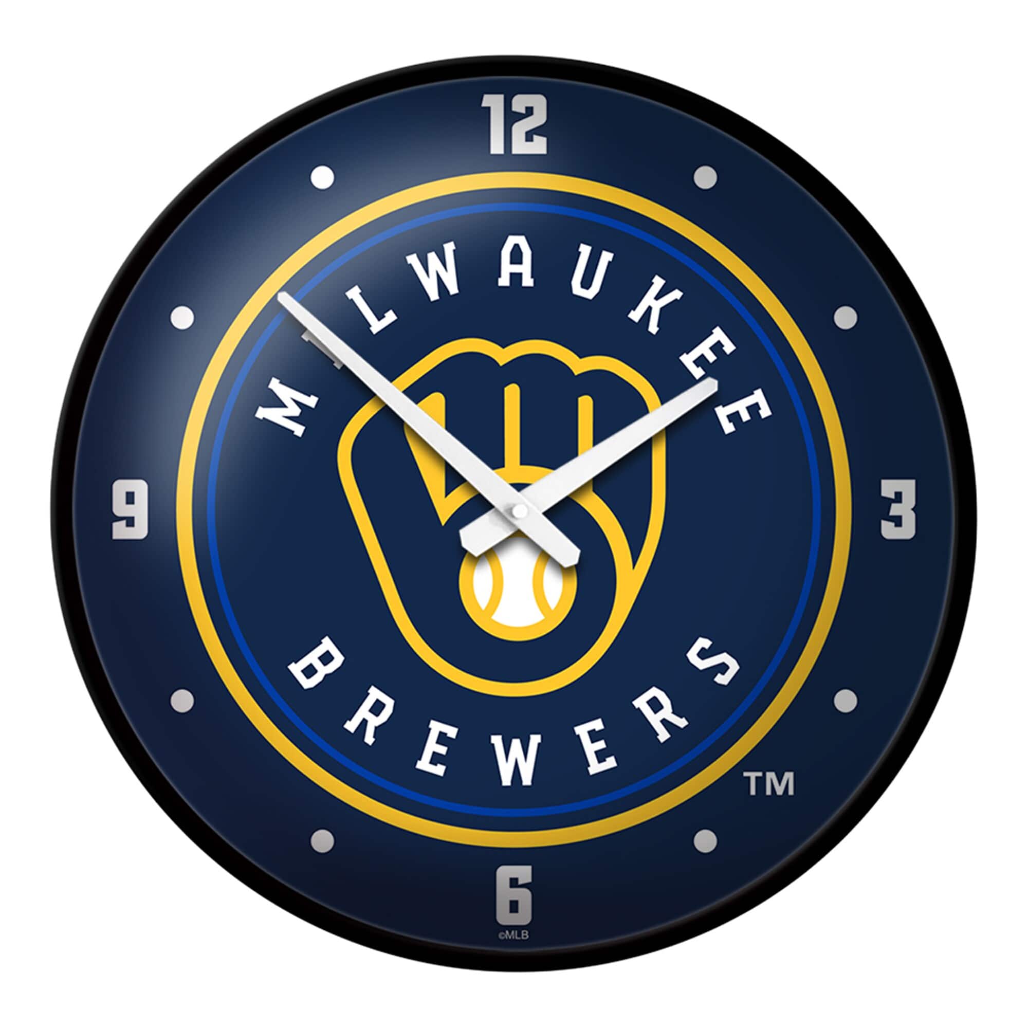 The Fan-Brand - 17.5" Modern Disc Wall Clock - Multicolor