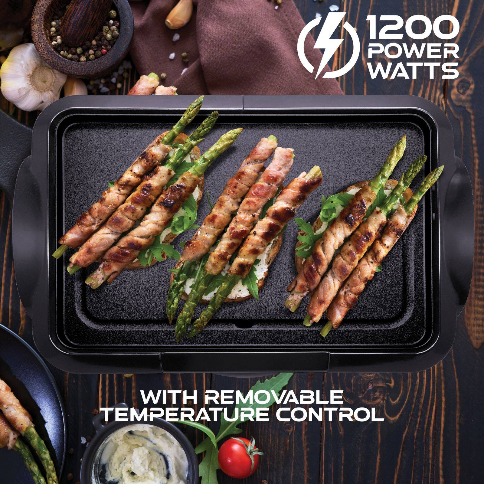 1200 WATTS POWER WITH REMOVABLE TEMPERATURE CONTROL