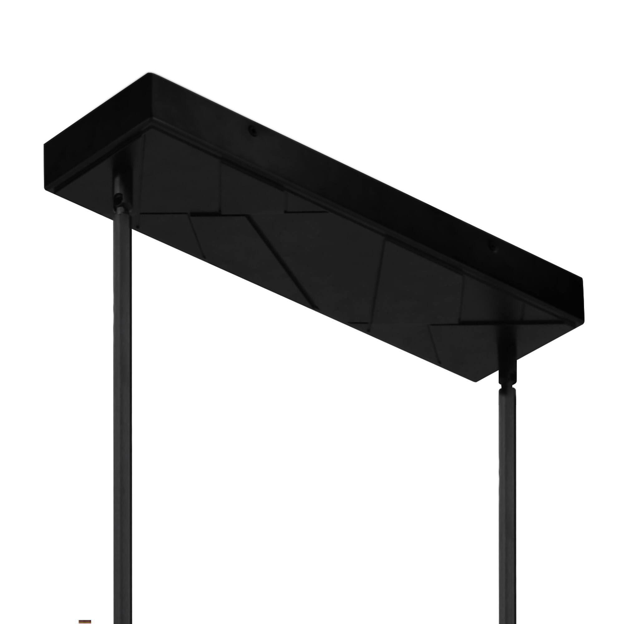 Alt View 2. CWI Lighting - Valira Integrated LED Black Chandelier - Black.