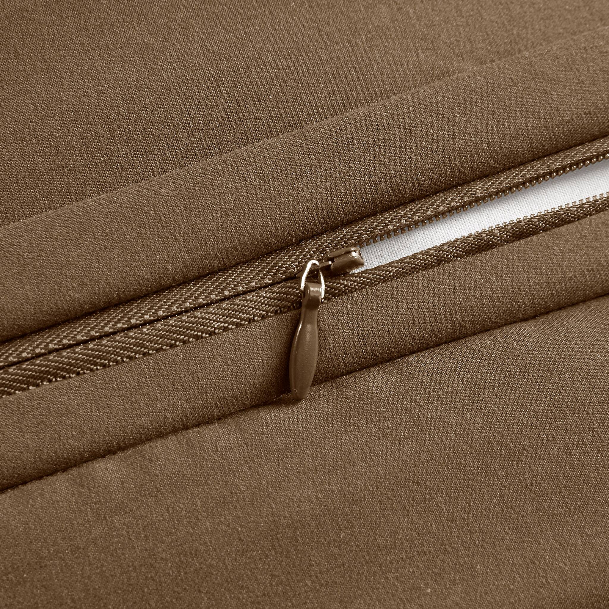 Alt View 5. Gracie Mills - Gracie Mills Lange 4-Piece Patchwork Chenille Jaquard Comforter Set - Brown.