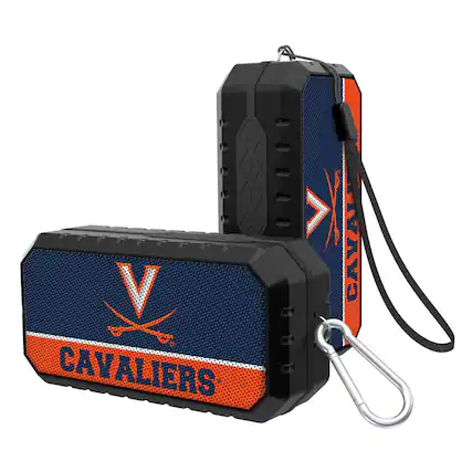 Front. Keyscaper - Virginia Cavaliers End Zone Water Resistant Bluetooth Speaker - Multicolor.