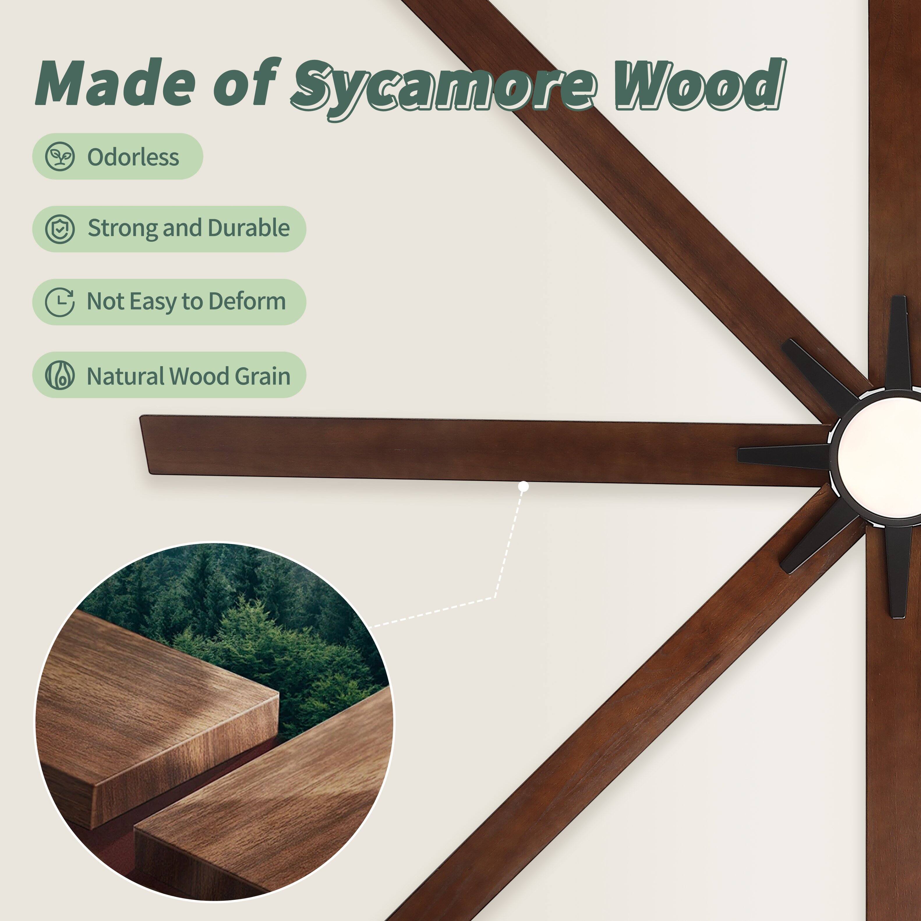 Made of Sycamore Wood

- Odorless
- Strong and Durable
- Not Easy to Deform
- Natural Wood Grain